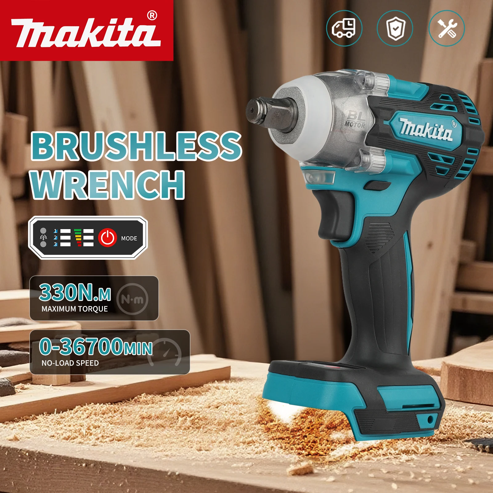 Makita Drill Dtw300 - Voor de Makita DTW300 borstelloze slagschroevendraaier: